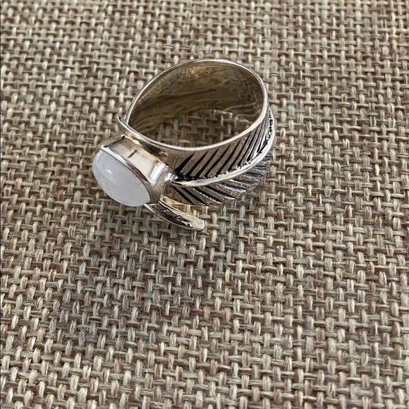 New Silpada Feather Opal Ring Size 7.5 and one size 8. - Picture 5 of 7